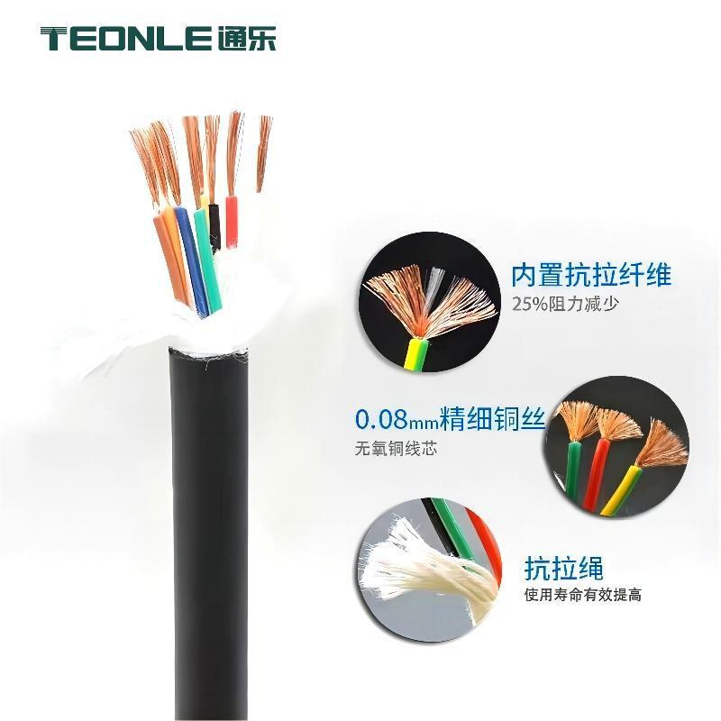 柔性動力電纜-PVC/PUR高柔性耐油拖鏈電纜