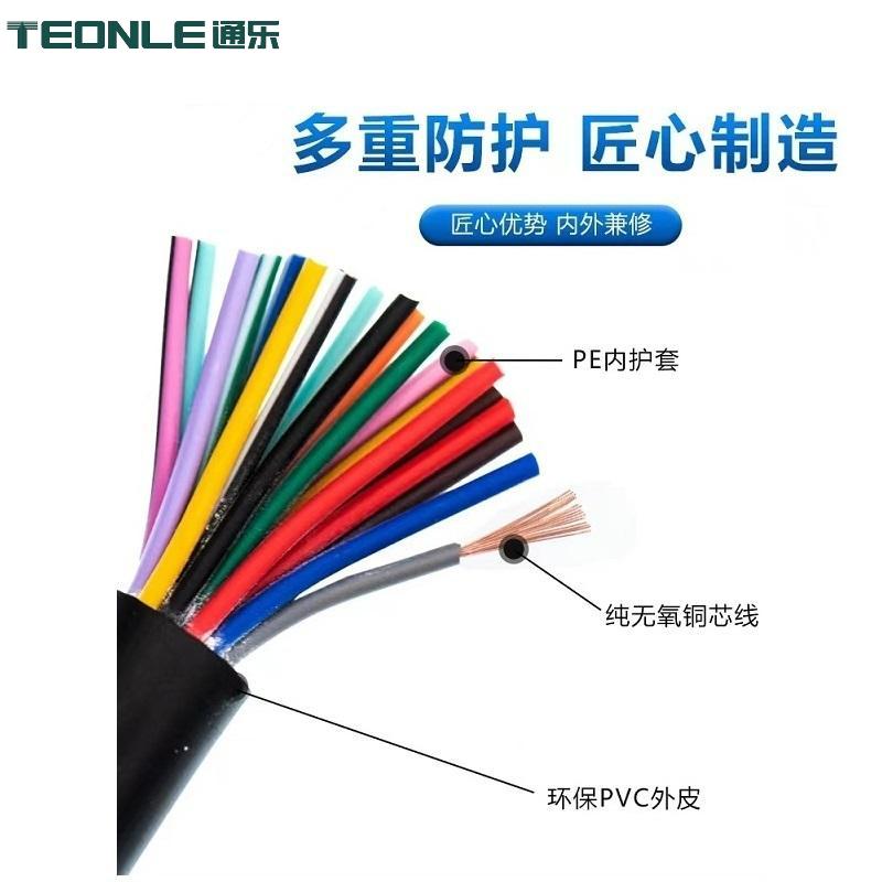純銅TPU高柔機(jī)器人動(dòng)力拖拉電纜