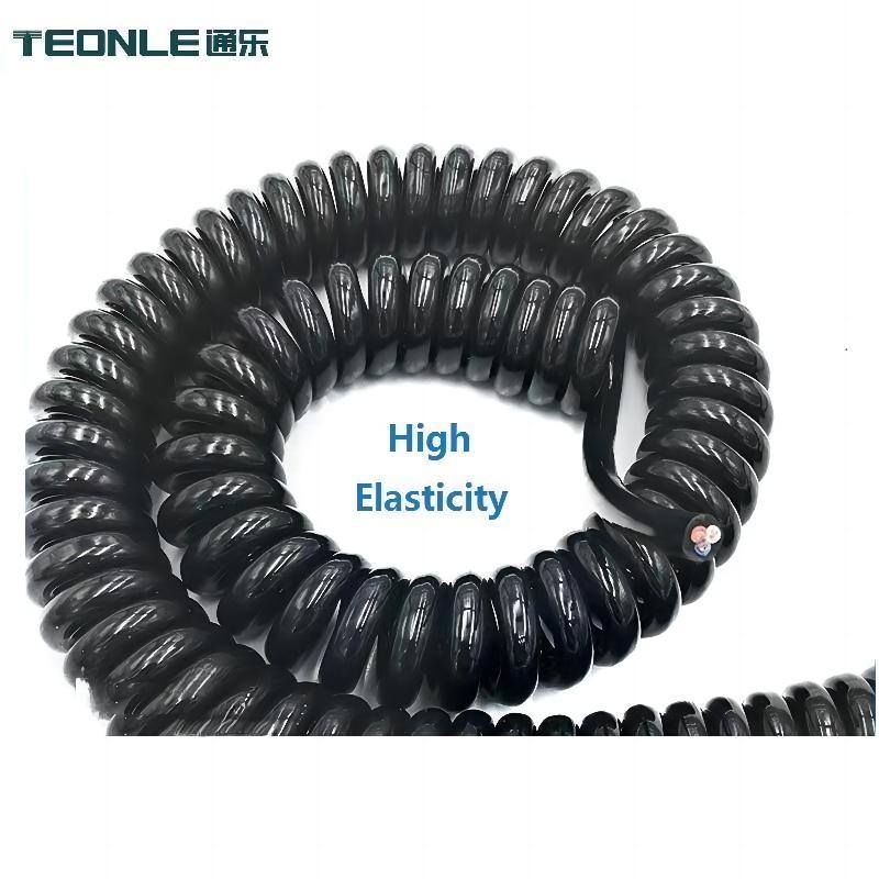 柔性螺旋電纜彈簧線電纜耐寒耐高溫1 2 3 4 5 6 7 8芯